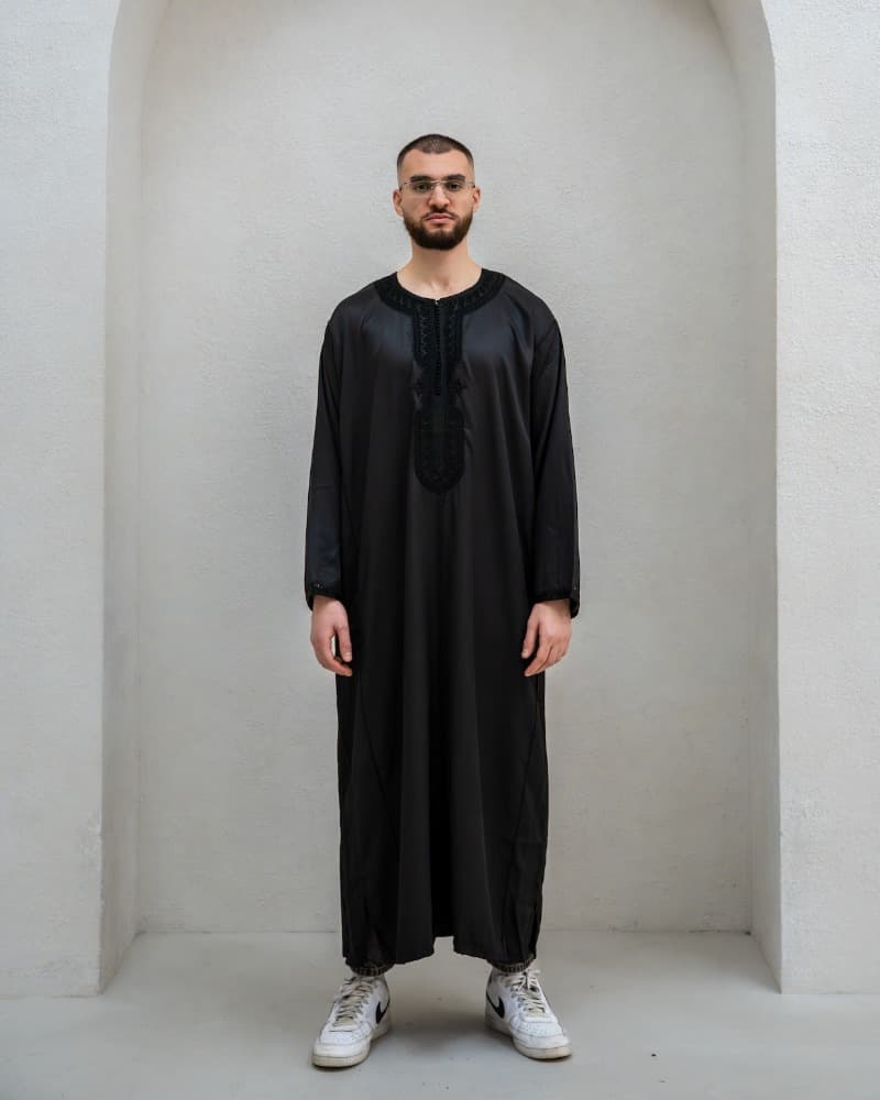 Midnight Black Kaftan - image 1