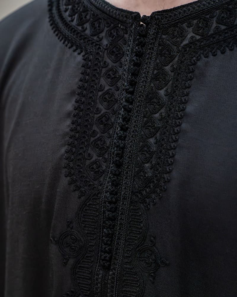 Midnight Black Kaftan - image 3
