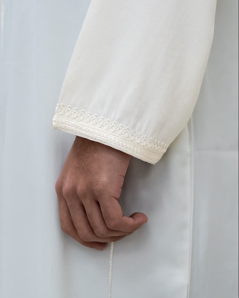 Pearl White Kaftan - image 4