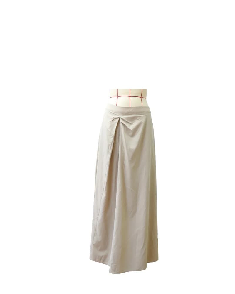 Ayra Lined Straight Skirt - Tan - image 4