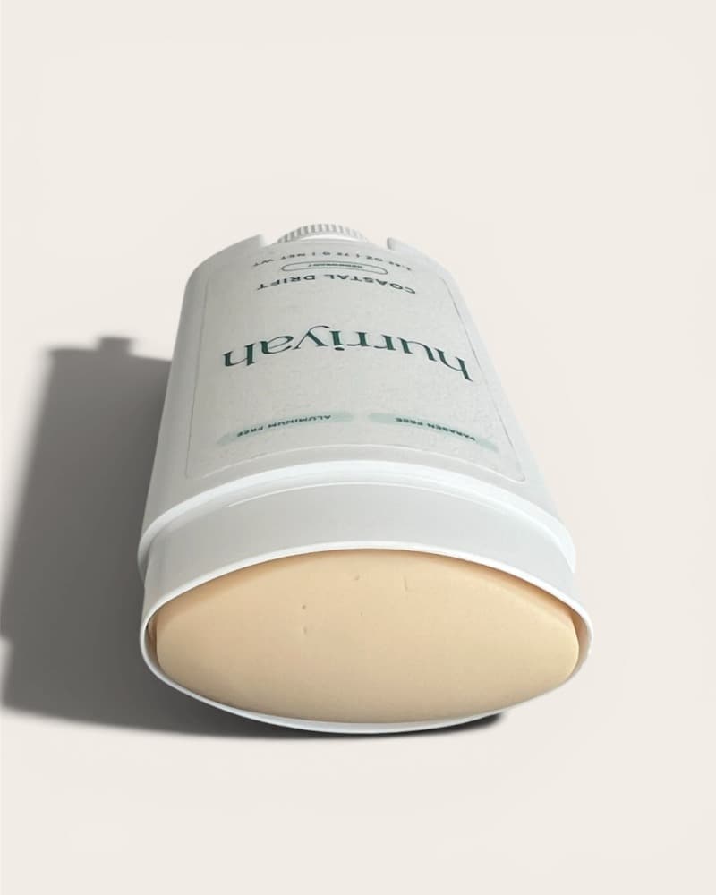 Hurriyah Natural Deodorant - Coastal Drift Scent, Aluminum-Free, 2.65 oz - image 5