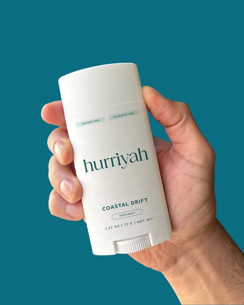 Hurriyah Natural Deodorant - Coastal Drift Scent, Aluminum-Free, 2.65 oz - image 3
